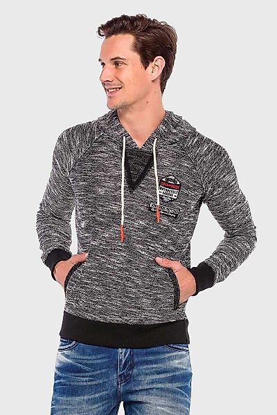 Cipo & Baxx Kapuzenpullover "Sweatshirt", (1 tlg.), mit melierten Design günstig online kaufen