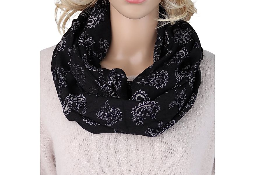 MIRROSI Loop Damen Schal mit Paisley Punkte Weich aus 100% Baumwolle, (ca. günstig online kaufen