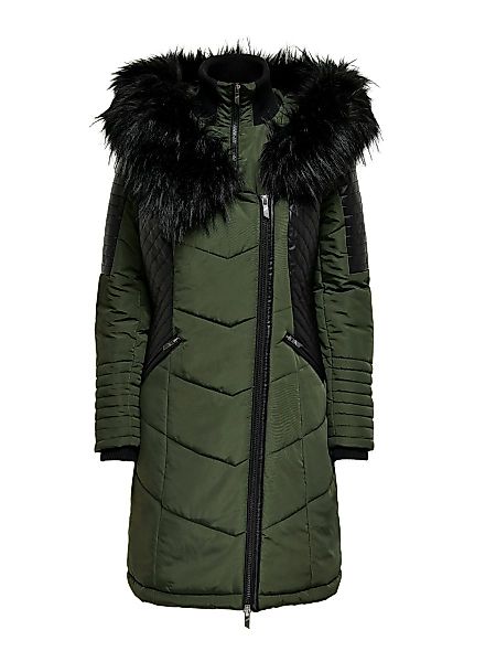 ONLY Langer Mix Mantel Damen Grün günstig online kaufen