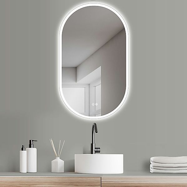 HOKO Badspiegel LED Design Antibeschlag Wandspiegel günstig online kaufen
