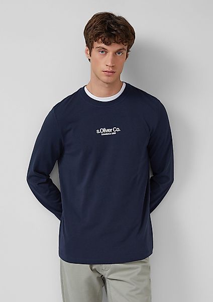s.Oliver Langarmshirt T-Shirt Longsleeve aus Baumwolle günstig online kaufen