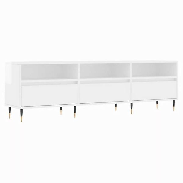 vidaXL TV-Schrank TV-Board Hochglanz-Weiß 150x30x44,5 cm Holzwerkstoff günstig online kaufen