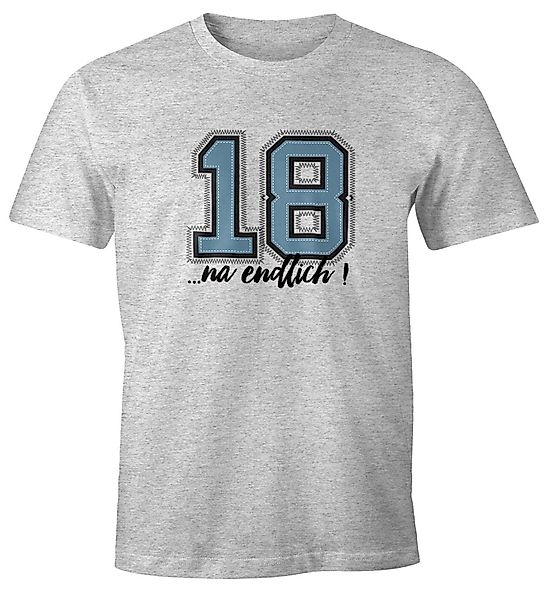 MoonWorks Print-Shirt Herren T-Shirt Geburtstag endlich günstig online kaufen