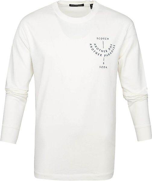 Scotch and Soda Longsleeve T Shirt Weiß - Größe S günstig online kaufen