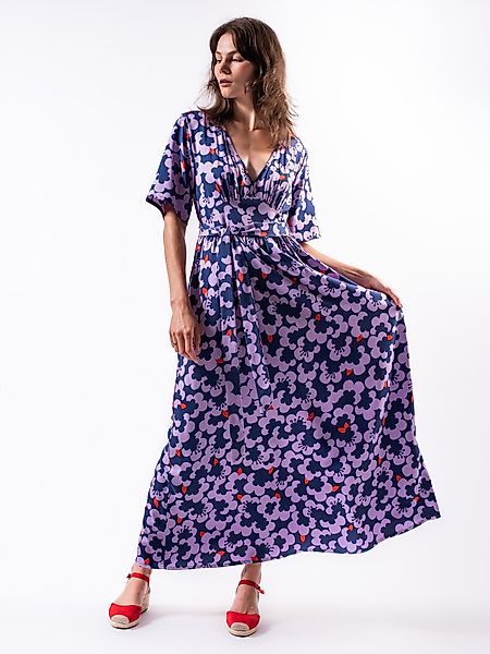 Frauen Maxi-kleid Aus Ecovero Viskose „Pretty Garden“ günstig online kaufen