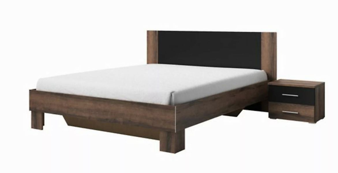 Helvetia Futonbett Vera (Doppelbett mit 2 Nakos, 3-tlg., Kunststoffgriffe o günstig online kaufen