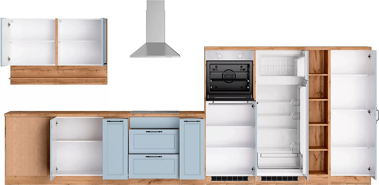 Kochstation Küche »KS-Lana«, Stellbreite 240/440 cm, wahlweise mit E-Geräte günstig online kaufen