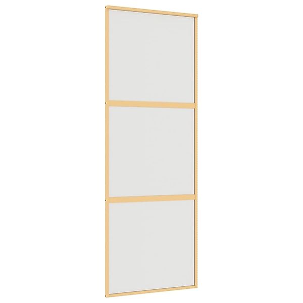 vidaXL Schiebetür Golden 76x205 cm Matt ESG-Glas und Aluminium 155151 günstig online kaufen