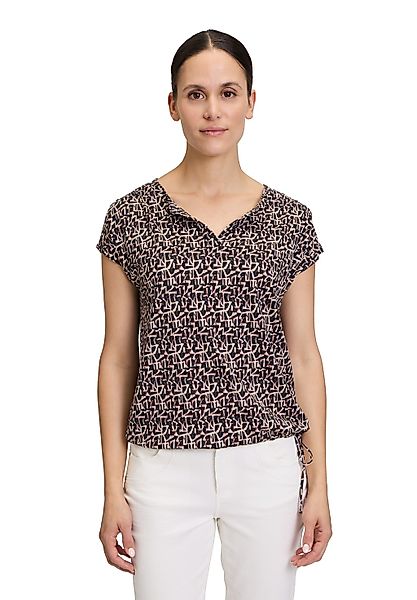 Betty&Co Kurzarmshirt "Betty & Co Casual-Shirt mit Tunnelzug", Druck günstig online kaufen