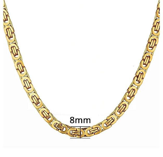 Ware aus aller Welt Königskette Edelstahl Halskette 8mm x 50cm Panzerkette günstig online kaufen