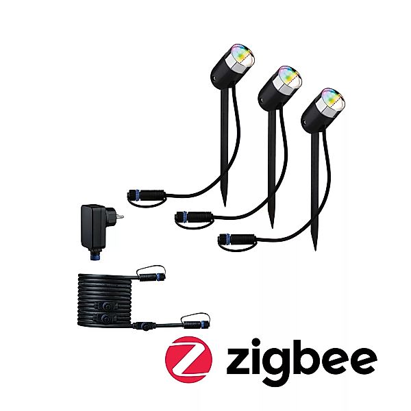 Paulmann "Plug & Shine LED Gartenstrahler Smart Home Zigbee 3.0 Pike Basiss günstig online kaufen