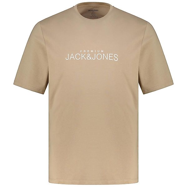 Jack&Jones T-Shirt mit Print Farbe grau Größe: 3XL günstig online kaufen