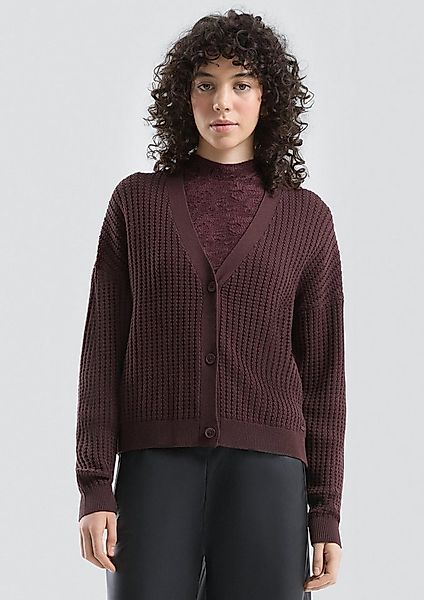 QS Cardigan Strickjacke Strukturierter Cardigan günstig online kaufen