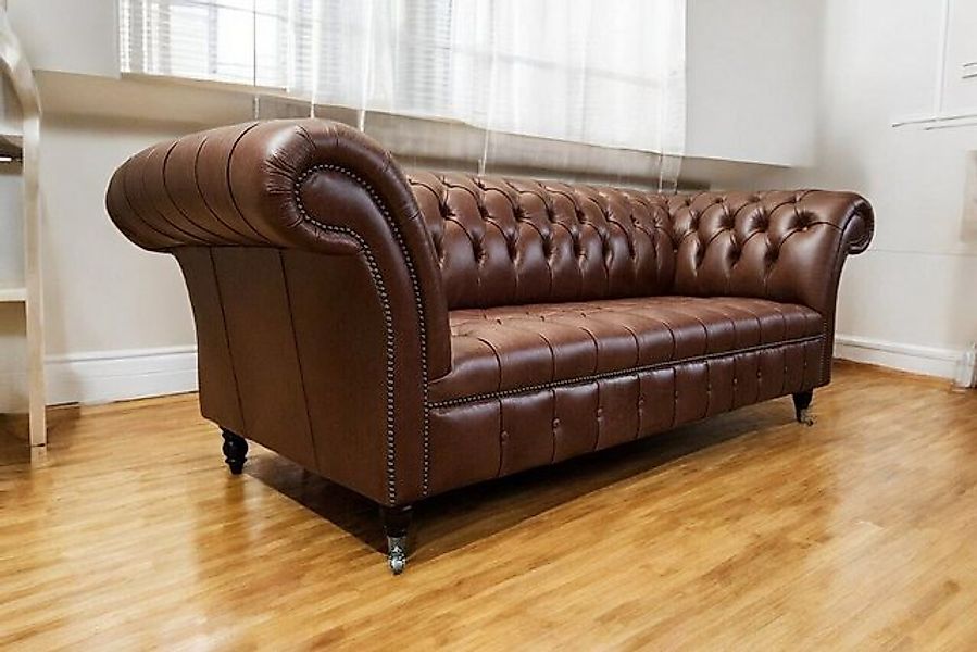 JVmoebel Chesterfield-Sofa Sofa Luxus Chesterfield Couch Sofas 3 Sitzer Bra günstig online kaufen