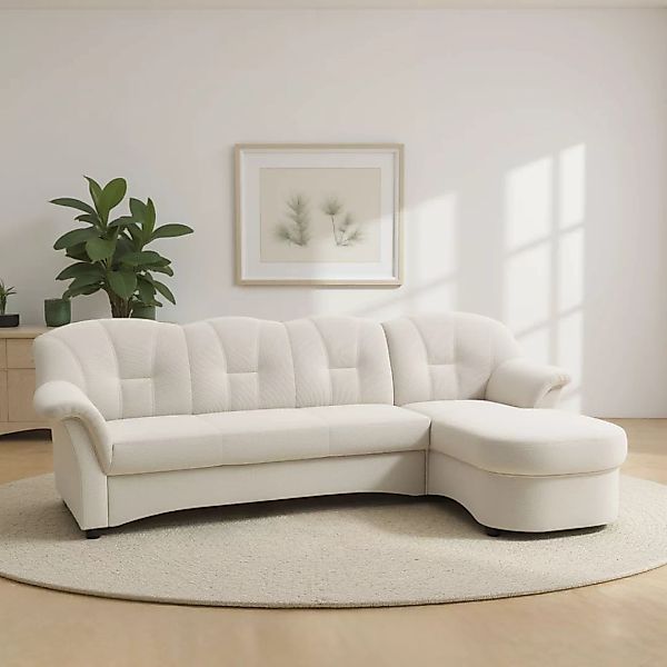 DOMO collection Ecksofa "Flores Schlafsofa, B/T/H: 233/142/86 cm, L-Form", günstig online kaufen