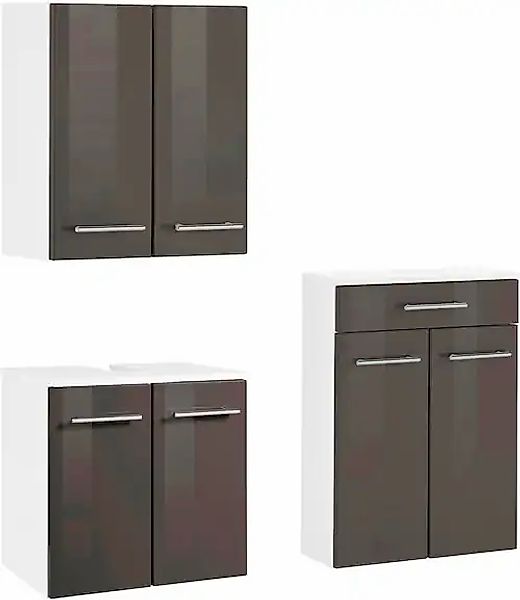 welltime Badmöbel-Set "Venedig" 3 Stk. tlg. Waschbeckenunterschrank (Breite günstig online kaufen