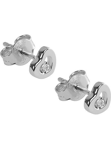 CHRIST Paar Ohrstecker CHRIST Damen-Ohrstecker 375er Weißgold 2 Diamant günstig online kaufen