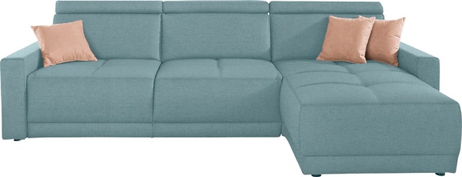 DOMO collection Ecksofa »Ava mit moderner Sitzheftung & toller Doppelnaht, günstig online kaufen
