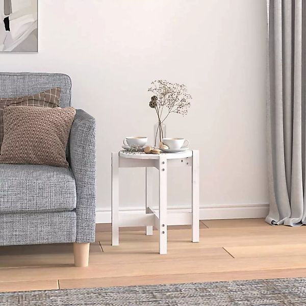 vidaXL Couchtisch Couchtisch Weiß Ø 42,5x45 günstig online kaufen