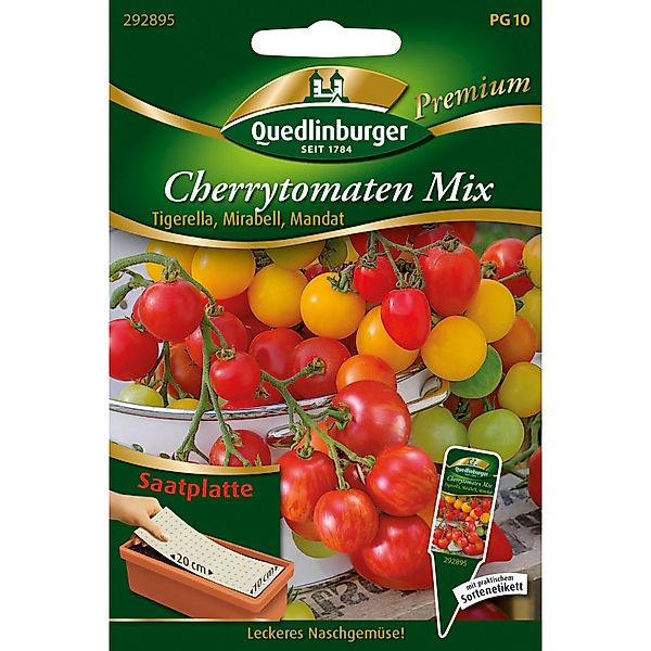 Quedlinburger Cherry-Tomaten Mix Saatplatte günstig online kaufen