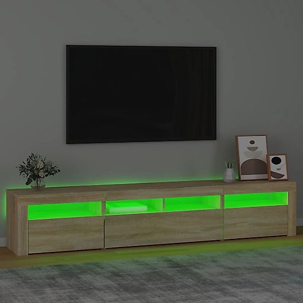 VidaXL TV-Schrank mit LED-Leuchten Sonoma-Eiche 210x35x40 cm günstig online kaufen