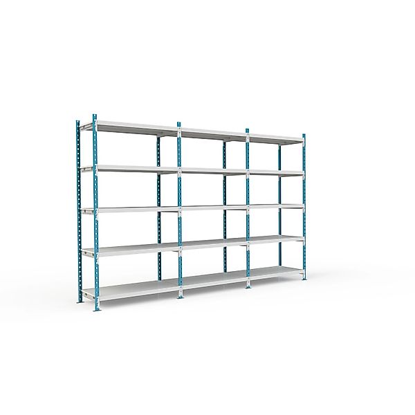 PROREGAL Fachbodenregal Maximus Pro HxBxT200 x 100 x 80 cm 5 Ebenen PVC-Fac günstig online kaufen