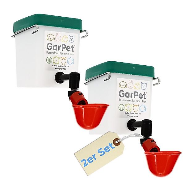 GarPet Wasserspender 2er Set Beckentränke 500 ml Küken Nager Hasen Hühner G günstig online kaufen