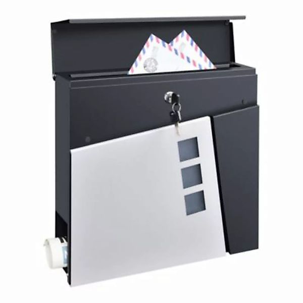 en.casa Briefkasten Alfstedt Postkasten 37x37x10,5 cm Stahl in verschiedene günstig online kaufen