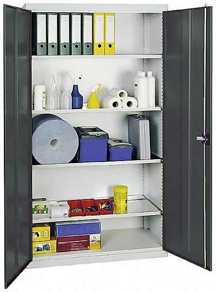 PROREGAL® Werkzeugschrank Werkzeugschrank 2 Türen, HxBxT 180x100x50cm, Lich günstig online kaufen