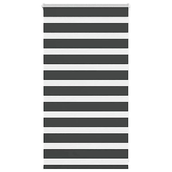 vidaXL Doppelrollo Schwarz 80x100 cm Stoffbreite 75,9 cm Polyester 4014205 günstig online kaufen