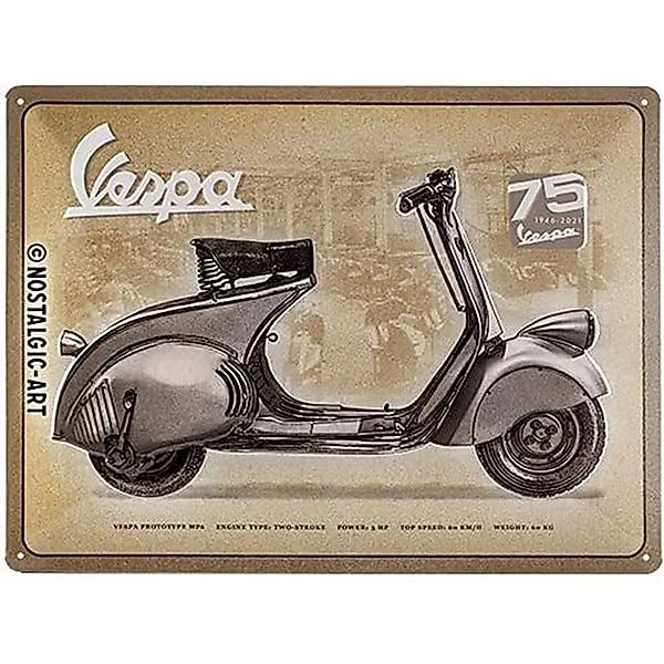 Nostalgic-Art Blechschild 30 x 40 cm - Vespa - 75 Years Anniversary SONDERE günstig online kaufen