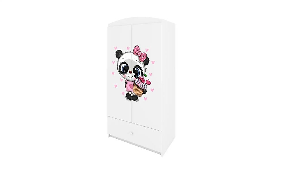 Kleiderschrank  Panda ¦ weiß ¦ Maße (cm): B: 90 H: 181,2 Schränke > Kleider günstig online kaufen