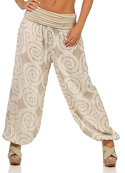 malito more than fashion Haremshose malito Damen Pumphose mit Kreis Muster, günstig online kaufen