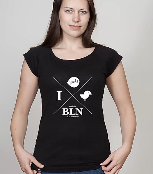 Bambus Shirt Women Black "Hipster Yeah" günstig online kaufen
