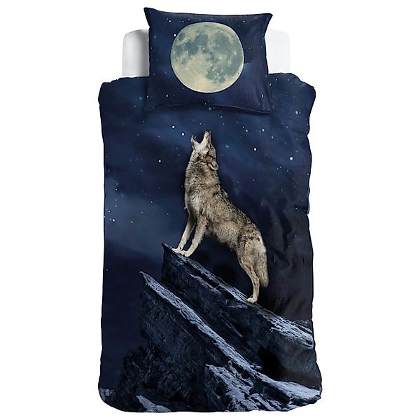 ESPiCO Bettwäsche Wolf Vollmond, Renforcé, 2 günstig online kaufen