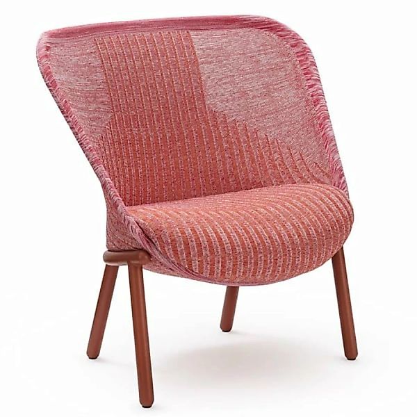 HAWORTH Cardigan Lounge | Sessel | Stoff rot | Gestell rostrot günstig online kaufen