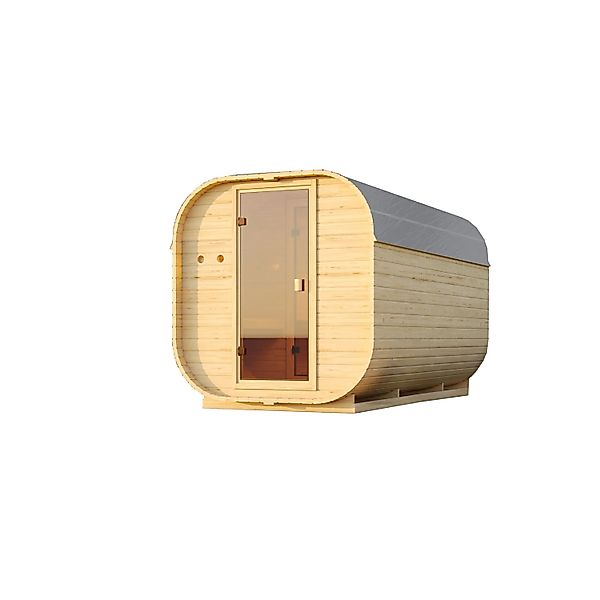 Chillroi Würfelsaunahaus Louisa 3 Inklusive Saunaofen 9kW Integriert Steuer günstig online kaufen
