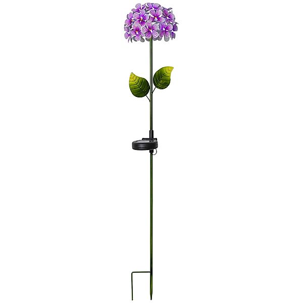 STAR TRADING LED Solarleuchte, Solar-Erdspieß Hortensia, günstig online kaufen
