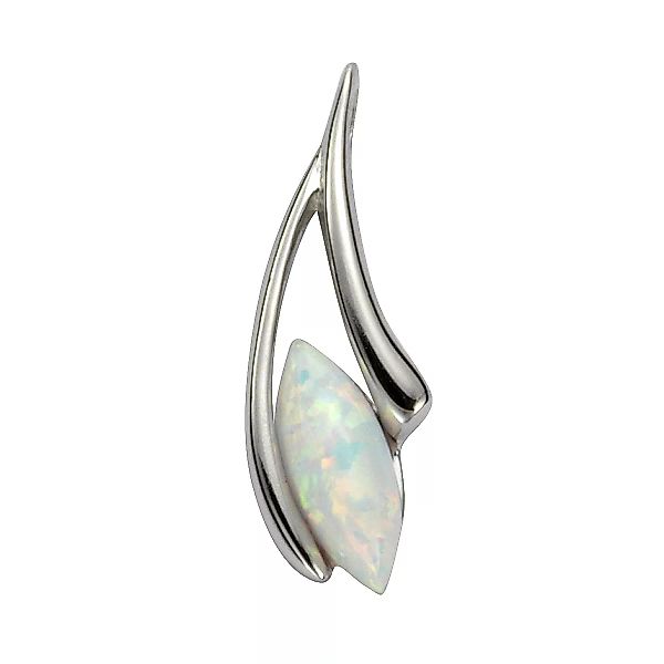Vivance Kettenanhänger "925/- Sterling Silber rhodiniert Opal" günstig online kaufen