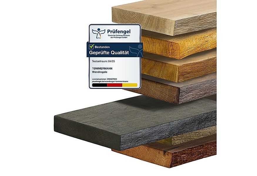 tømmermann Wandregal Schweberegal Holzregal mit Baumkante - Hängeregal aus günstig online kaufen