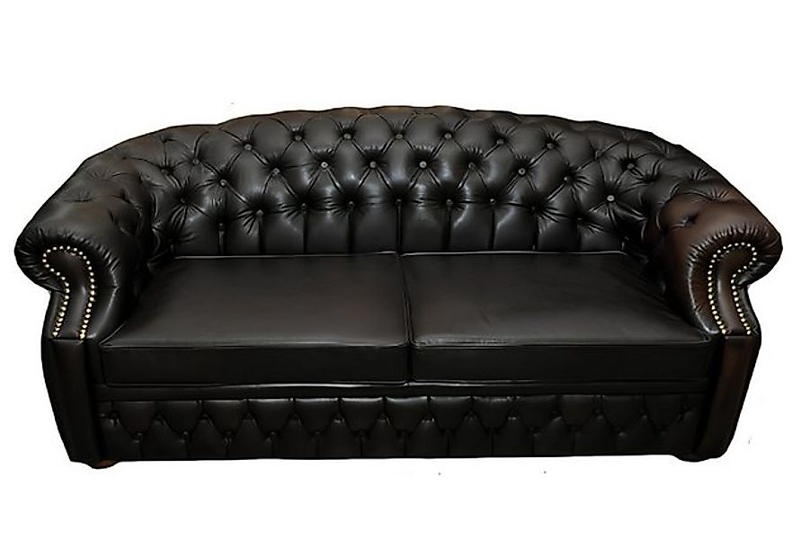 JVmoebel Sofa Chesterfield Polster Sofa Couch 3 Sitzer Sofas Ledersofa Text günstig online kaufen