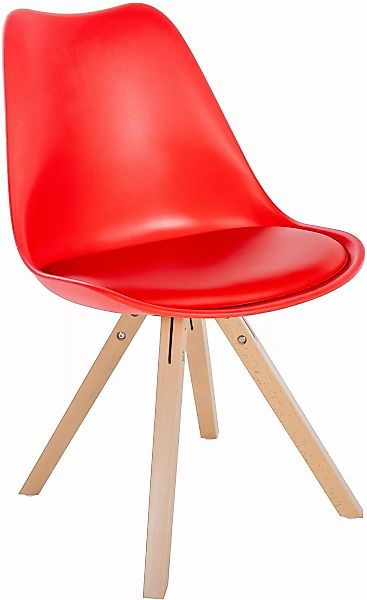 Stuhl Sofia Kunststoff Square Rot günstig online kaufen