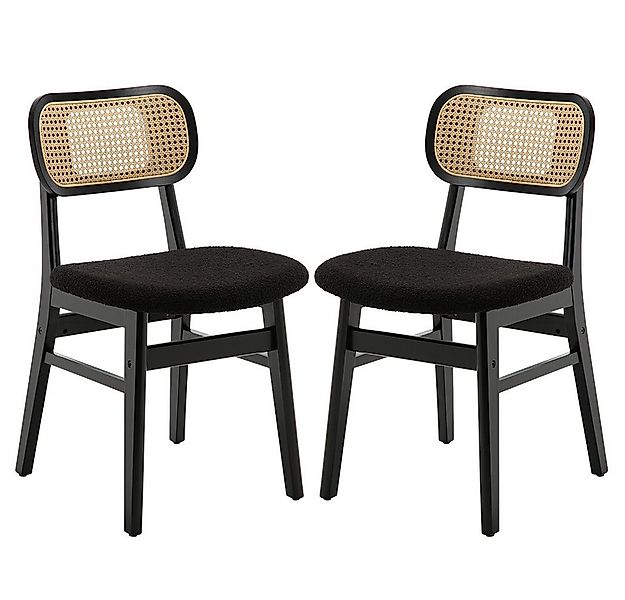 WAHSON OFFICE CHAIRS Esszimmerstuhl Rattansessel 2/4er Set, Küchenstuhl günstig online kaufen
