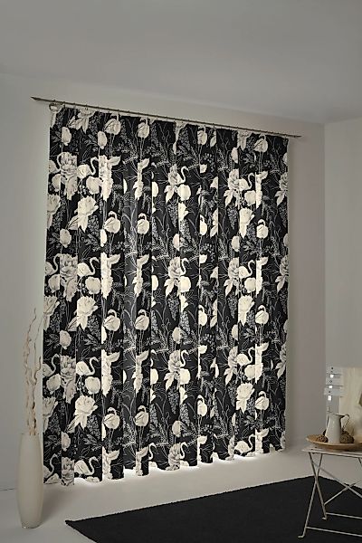 Adam Vorhang "Eden" Kräuselband 1 Stk. tlg. aus 100% Bio-Baumwolle günstig online kaufen