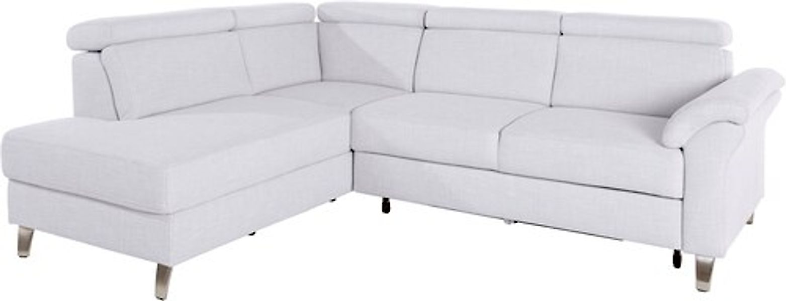 sit&more Ecksofa »Arngast L-Form« inklusive Kopfteilverstellung und Federke günstig online kaufen