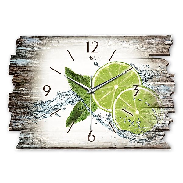 Kreative Feder Wanduhr Design-Wanduhr „Limette“ aus günstig online kaufen