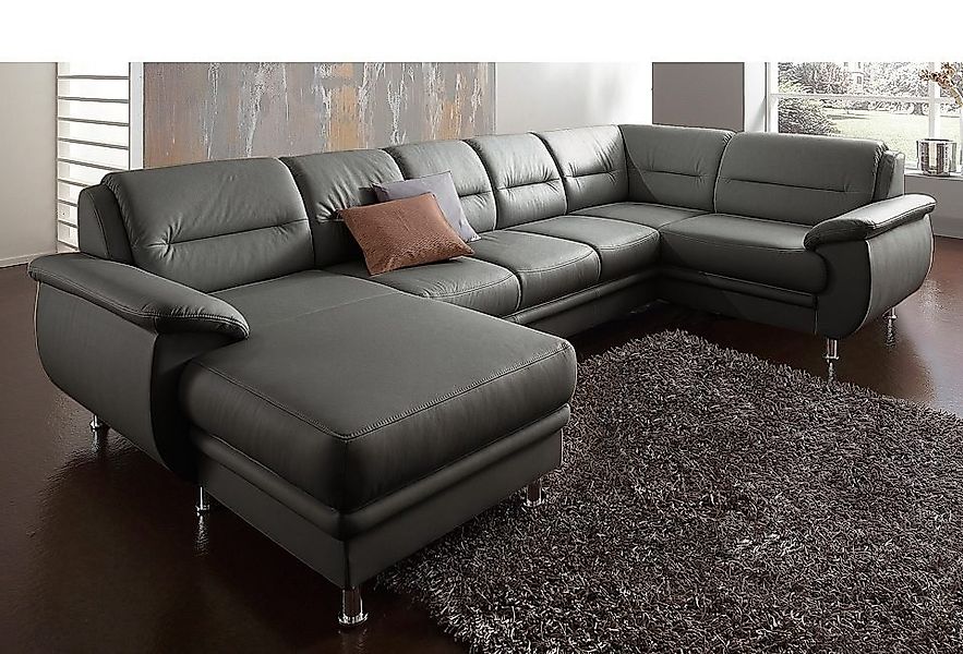 sit&more Wohnlandschaft "Mailand U-Form, B: 312 cm" optional Bettfunktion günstig online kaufen