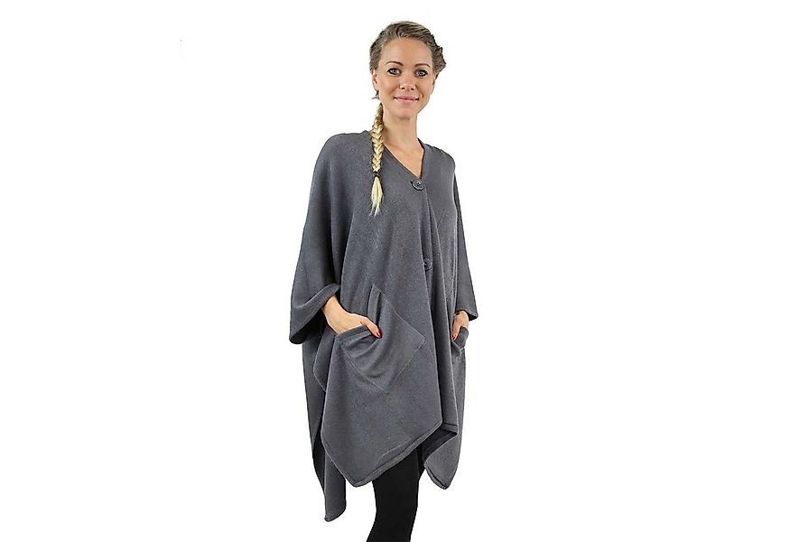 Antonio Poncho Antonio Poncho Damen Winter elegant mit praktischen Taschen günstig online kaufen