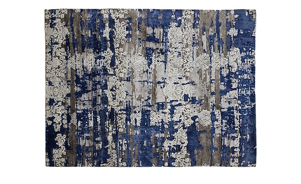 Kurzflorteppich - blau - Viskose - 140 cm - Teppiche > Wohnteppiche > Vinta günstig online kaufen