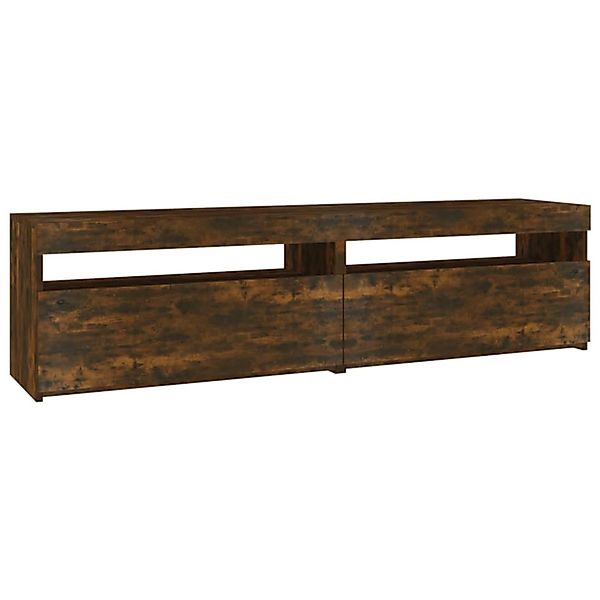 vidaXL TV-Schrank mit LED-Leuchten 2 Stk Räuchereiche 75x35x40 cm 815124 günstig online kaufen